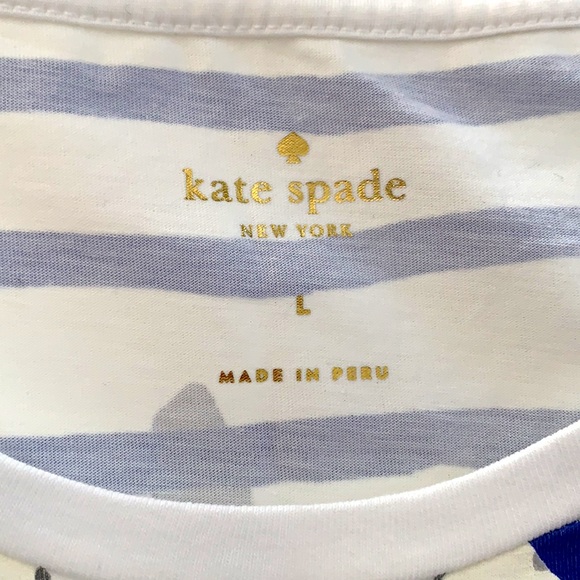 NEW ❤️ KATE SPADE | TROMPE L’OEIL T-SHIRT - Picture 3 of 10